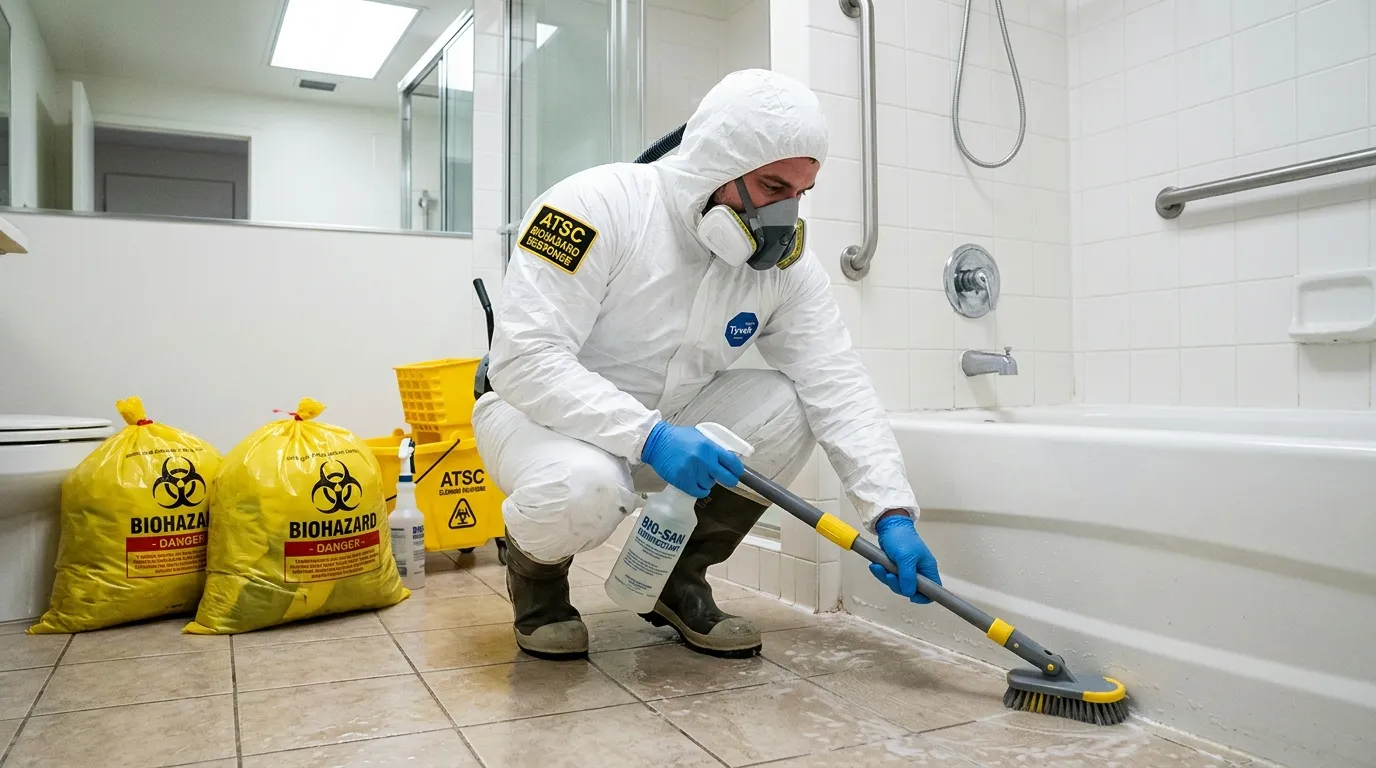 Decontamination equipment deployed for Blood Cleanup in Pleasantville